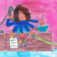 drawing of me by Olivia